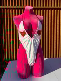 Image 1 of Valentina Faux Latex Nurse One Piece