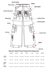 Image 2 of SS25 ‘Maurazi’ Hybrid Flared Cargo Pants