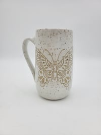 Image 1 of White Butterfly Mug 