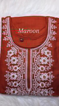 Image 4 of KSV81013-3 Pc Soft Rayon Kurtha Set