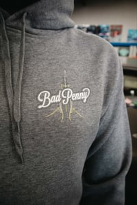 Image 2 of RUN OUT SALE Grey Pinstripe Hoodie