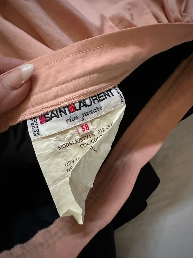 1970s Saint Laurent tiered cotton skirt