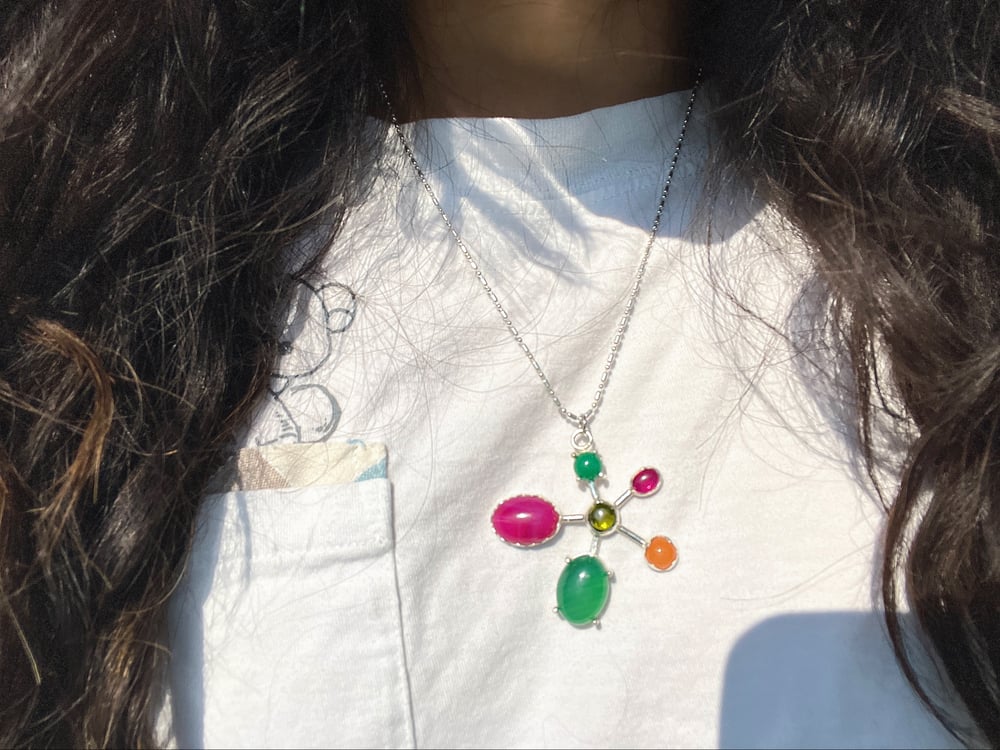 jelly flower pendant