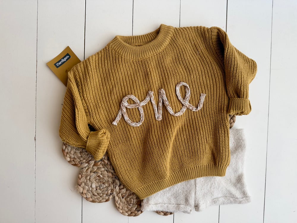 Image of ONE sweater set mustard