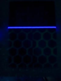 Image 5 of Curly Narra & 3D Resin GLOW Segmented Knife Scales