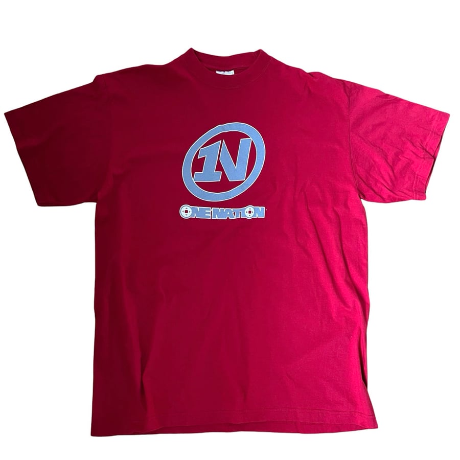 Image of Vintage One Nation logo t shirt: Size XL