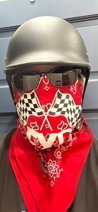 Image 2 of WL    FXR Racing Large  Bandanna., Red or Black