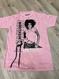Medium pink whit lace destroyed