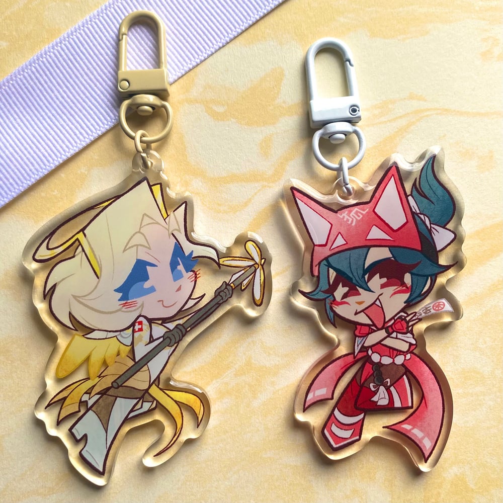 Image of OW SUPPORT KEYCHAINS