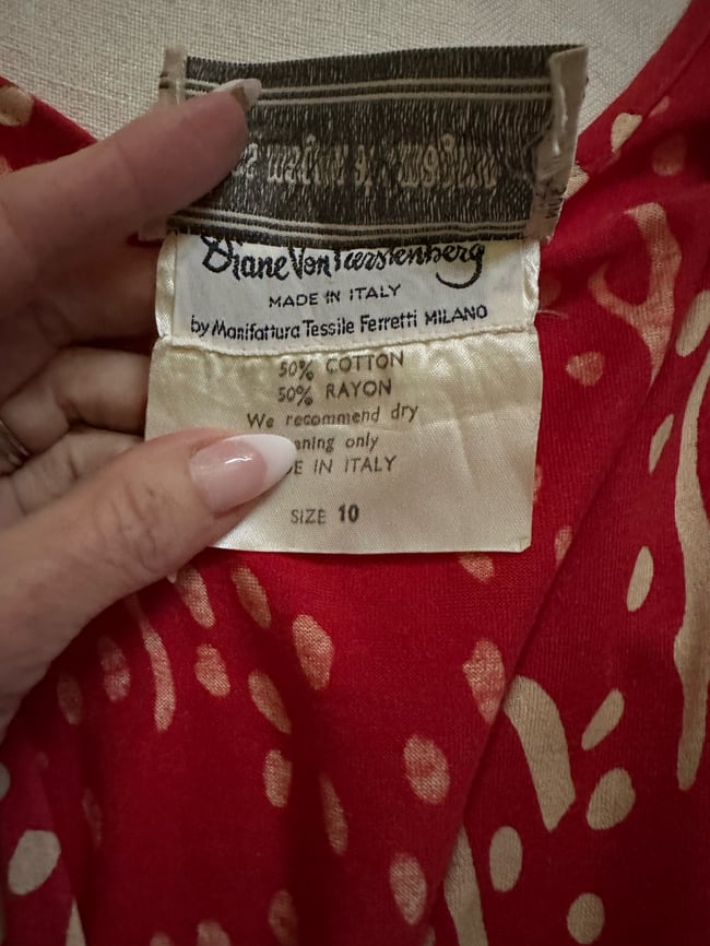 70s Diane von Furstenberg jersey wrap dress