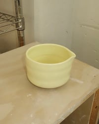 Image 1 of Matcha Pour Bowl, Butter Yellow