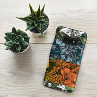 Image 5 of Art Nouveau Inspired Colorful Quartet Boho Hippie Floral Sketch Tough case for Samsung®