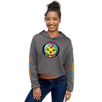 Image 1 of SPACE CHIKEN Crop Hoodie