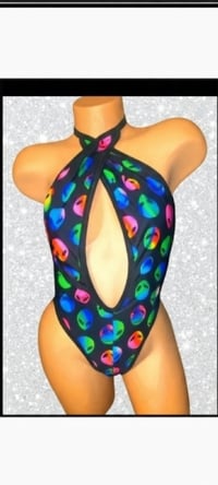 Image 5 of BLACKLIGHT THONG ROMPER ONE SIZE 4 PRINTS!