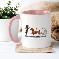 Funny Dachshund Mug - Easily distracted by wieners 