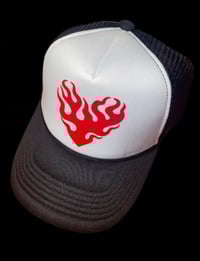 Image 2 of Heart trucker hat