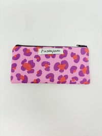 Image 2 of Pochette de transport LA SOLAIRE double gaze léo rose et rouge