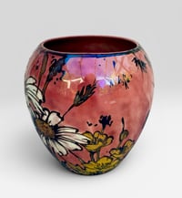 Image 1 of “Summer Meadows” reduction lustre vase