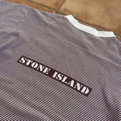 Image of SS 1986 Stone Island Box Logo heavyweight T-shirt, size XL