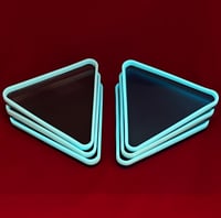 Image 2 of Luminous Triangular Coaster in Black, Brown or Blue