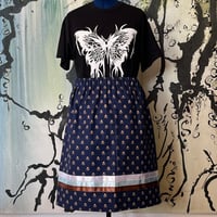 Image 2 of blue Floral Ribbonskirt