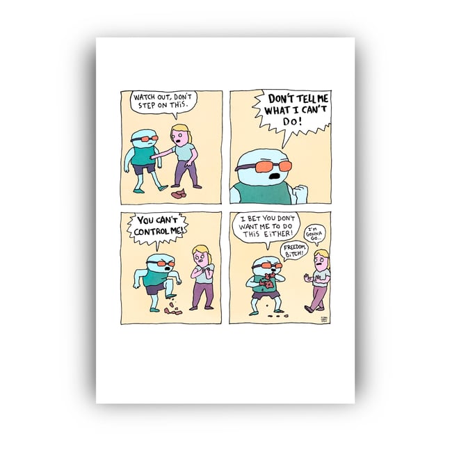 Comic Print - Don’t step on that