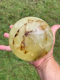 Image 3 of Lemon Quartz Crystal Sphere #147