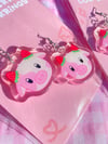 Strawberry Cow Earrings