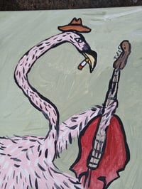 Image 5 of Flamingo Playing Stand Up Bass