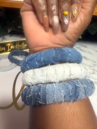 Image 2 of denim bangles plus size