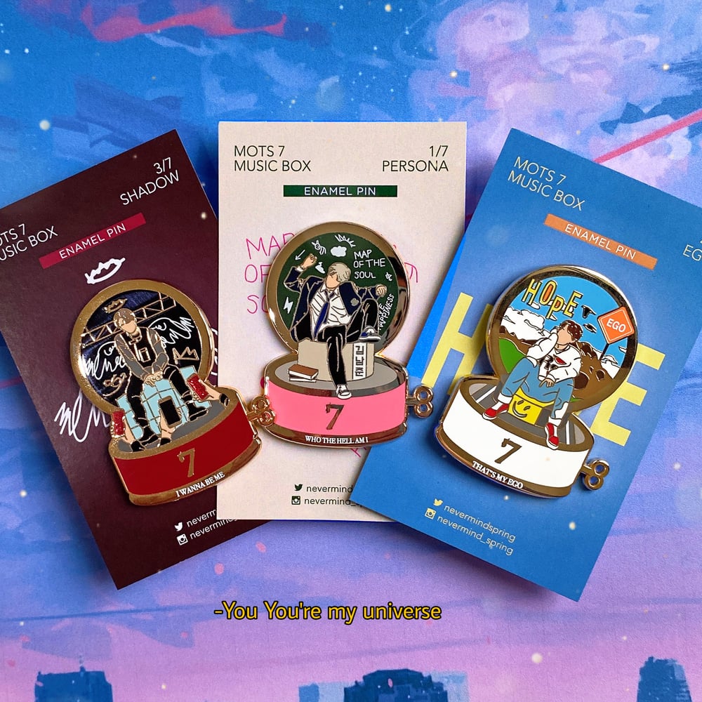 [INDIVIDUAL] MOTS 7 Music Box - Rap Line Enamel Pin 🎼