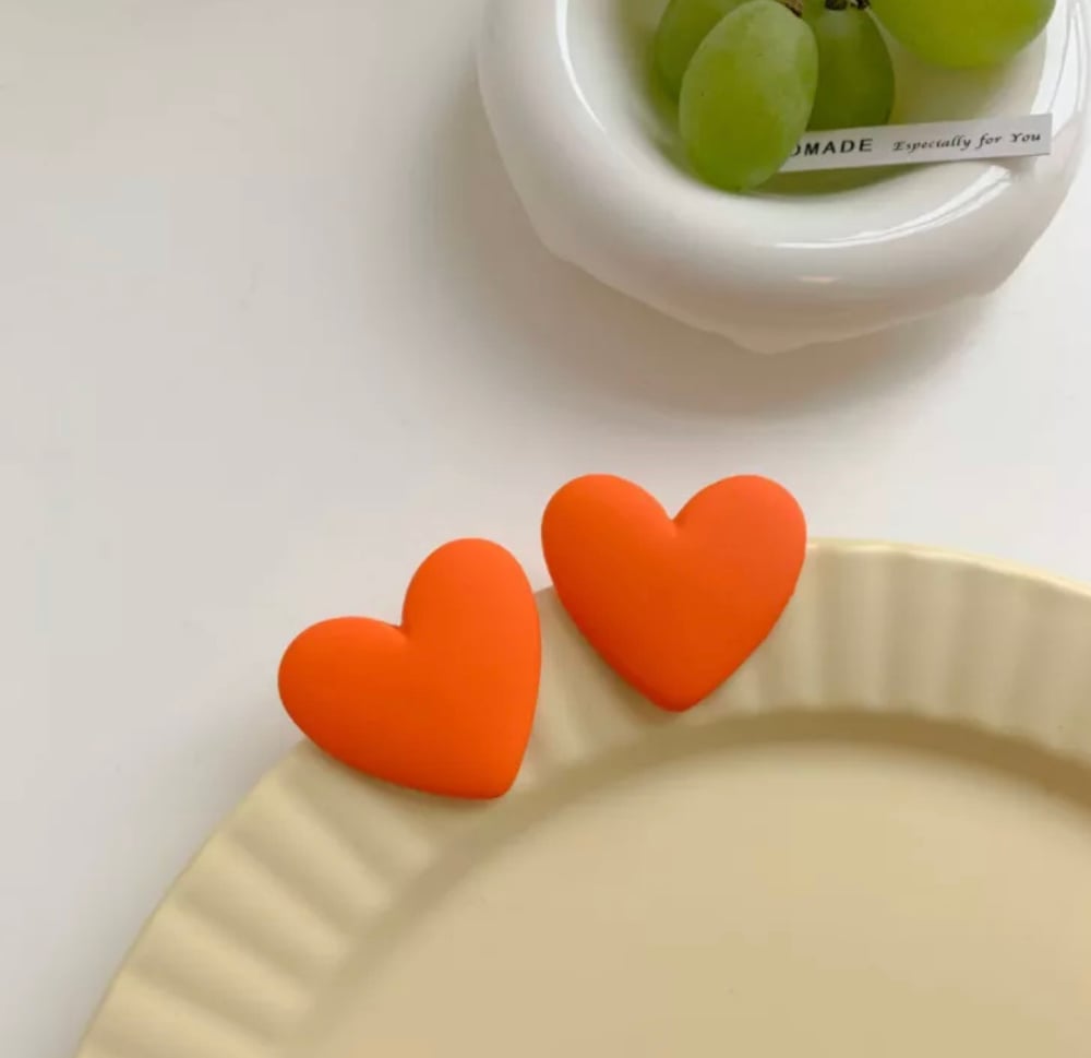 Image of Big Love Statement Button Earrings