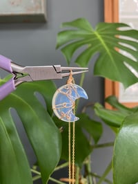 Image 5 of Opalite Gold Moon Necklace