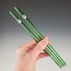 (2) Pint Paw Straws: Green