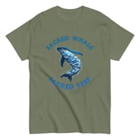Image 7 of Unisex classic tee, Sacred Whale Sacred Reef Coastal Ocean Coral Reef Whale Tee