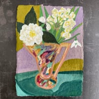 Image 3 of White Camellia and Narcissus