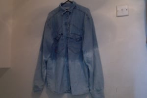Image of Two Hundred Her x Vintage Denim Dipped Bleach Shirt