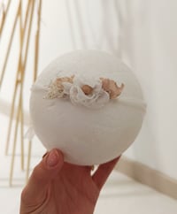 Image 1 of Photo prop | Newborn headband for photoshoot | white and beige