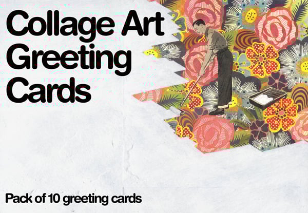 Image of Collage Art Greeting Card Pack