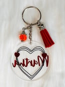 Image 2 of Round Acrylic Personalized Keychain