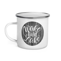 Image 2 of Wake & Lake Enamel Mug