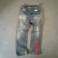 Image 1 of FLAME REWORKED DENIM 06