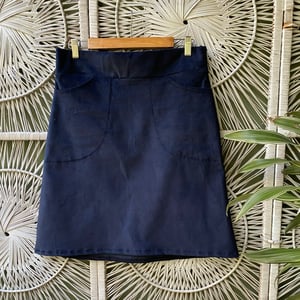Image of Linea Skirt - Navy Blue Velveteen cord