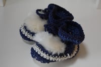 Image 2 of Wool Booties-6-12 months - Handmade in Ireland