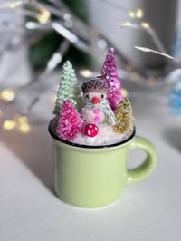 Image 2 of Mini Mug Winter Scene 2 