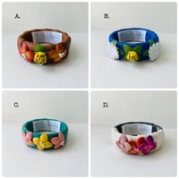 Image 2 of Leather Floral Bracelet