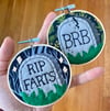 Tombstone embroidery hoops