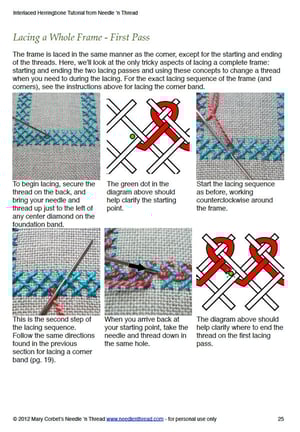 Image of Interlaced Herringbone Stitch Printable