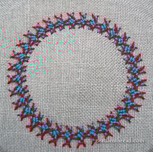 Image of Interlaced Herringbone Stitch Printable