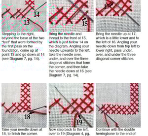 Image of Interlaced Herringbone Stitch Printable